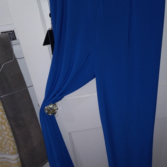 Adrianna Papell NWT Blue Jumpsuit Size 16 - Picture 6 of 7